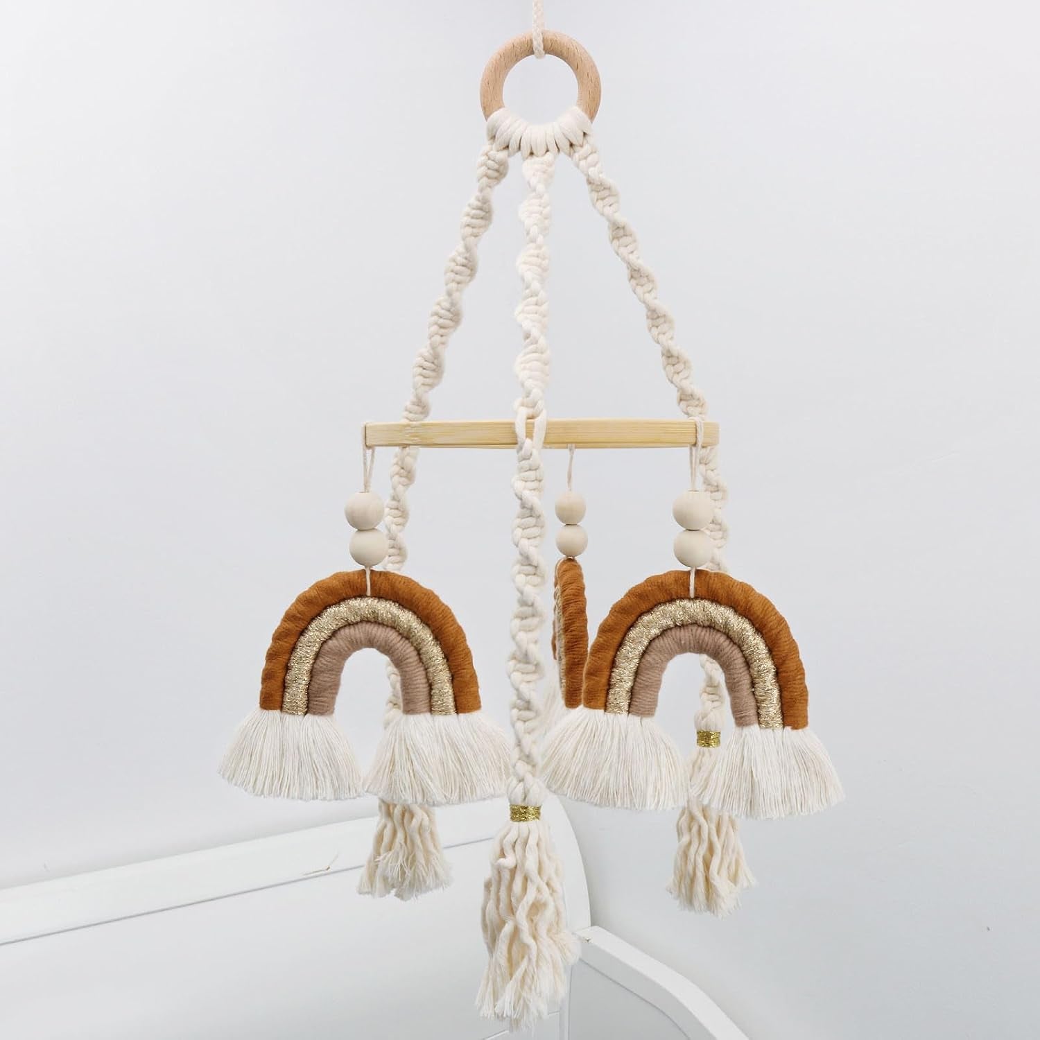 Rainbow Mobile - Handmade Macrame