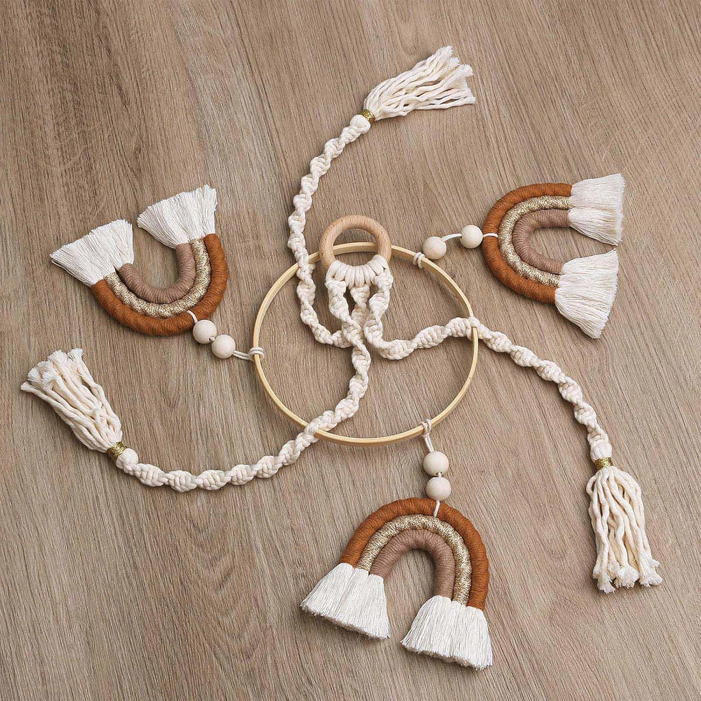 Rainbow Mobile - Handmade Macrame