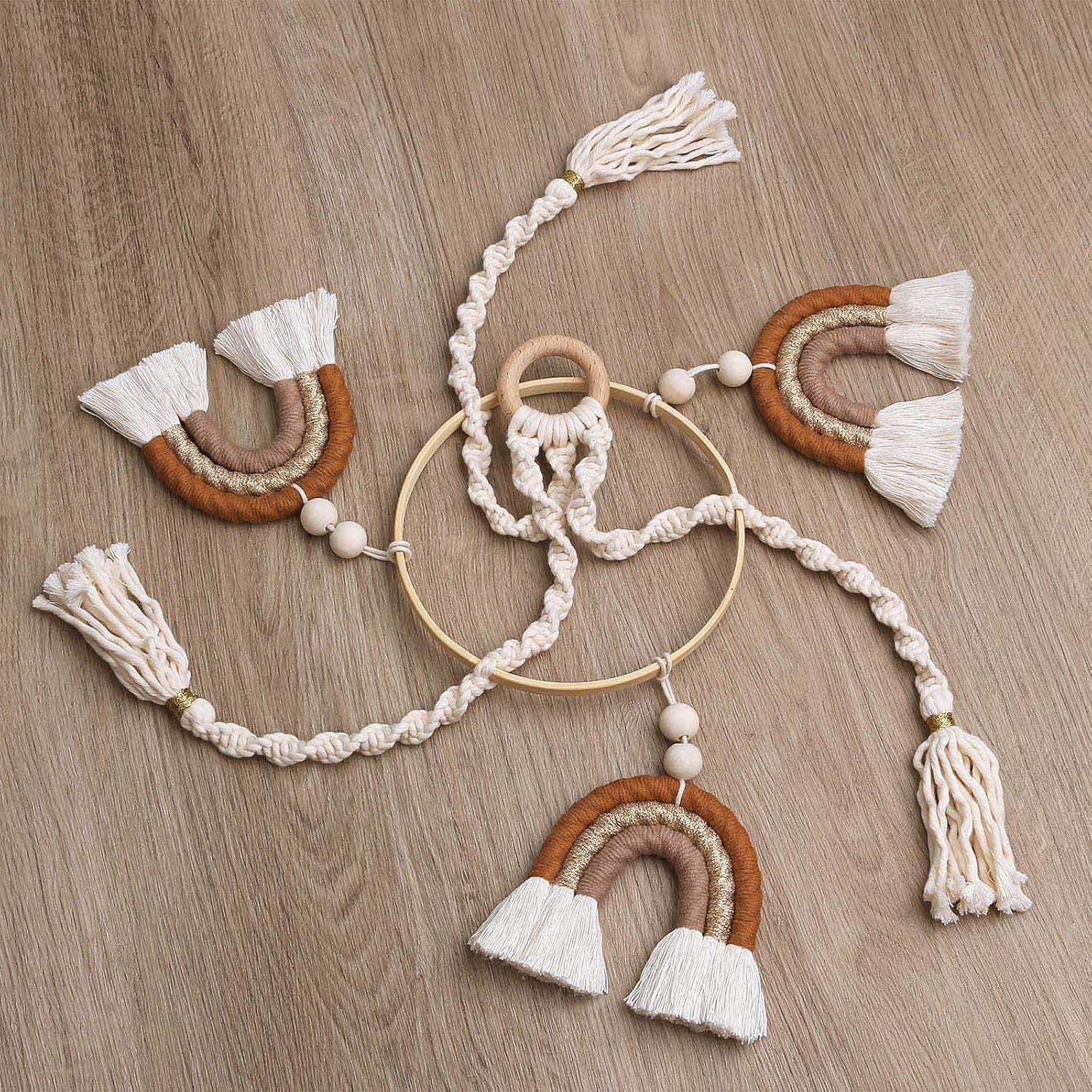 Rainbow Mobile - Handmade Macrame