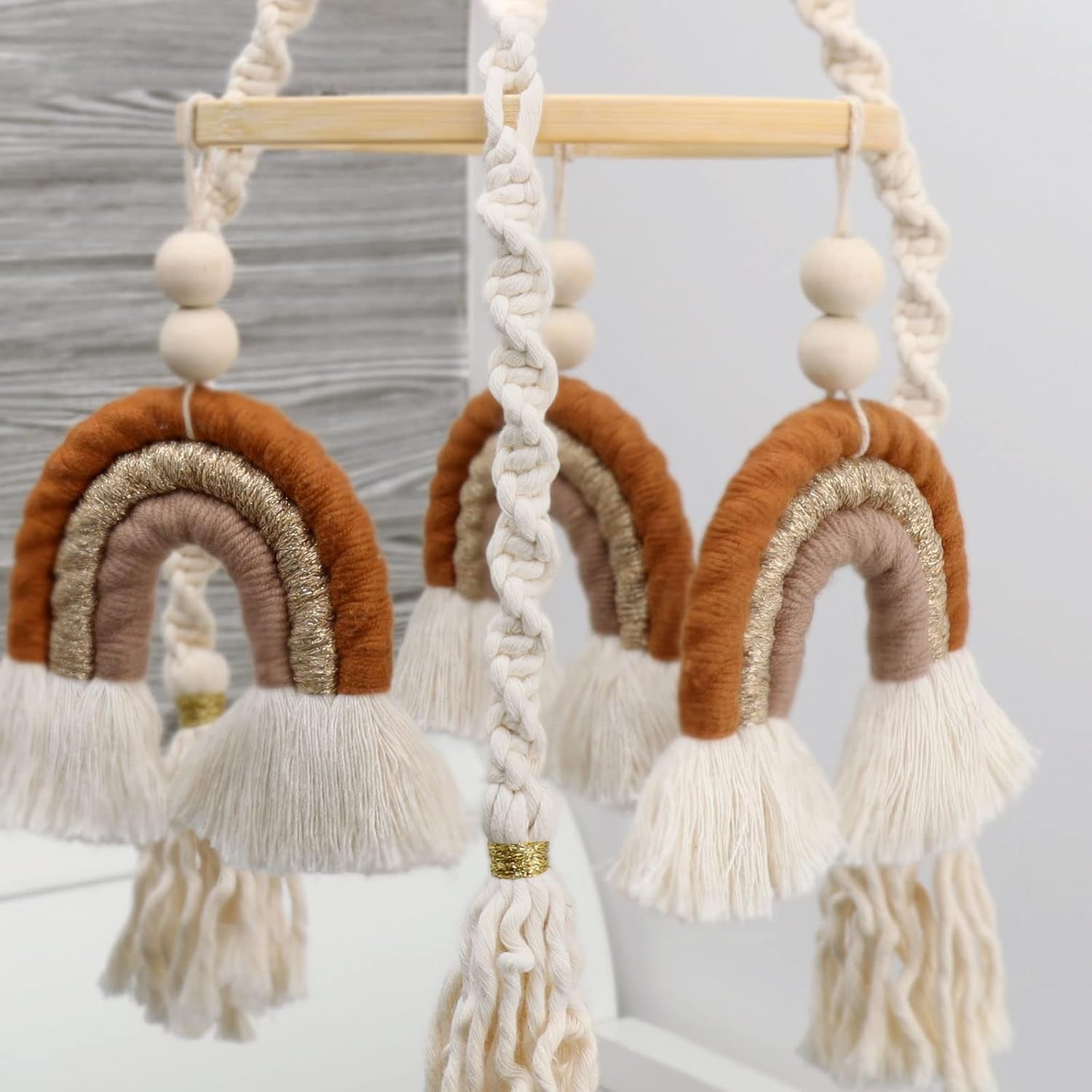 Rainbow Mobile - Handmade Macrame