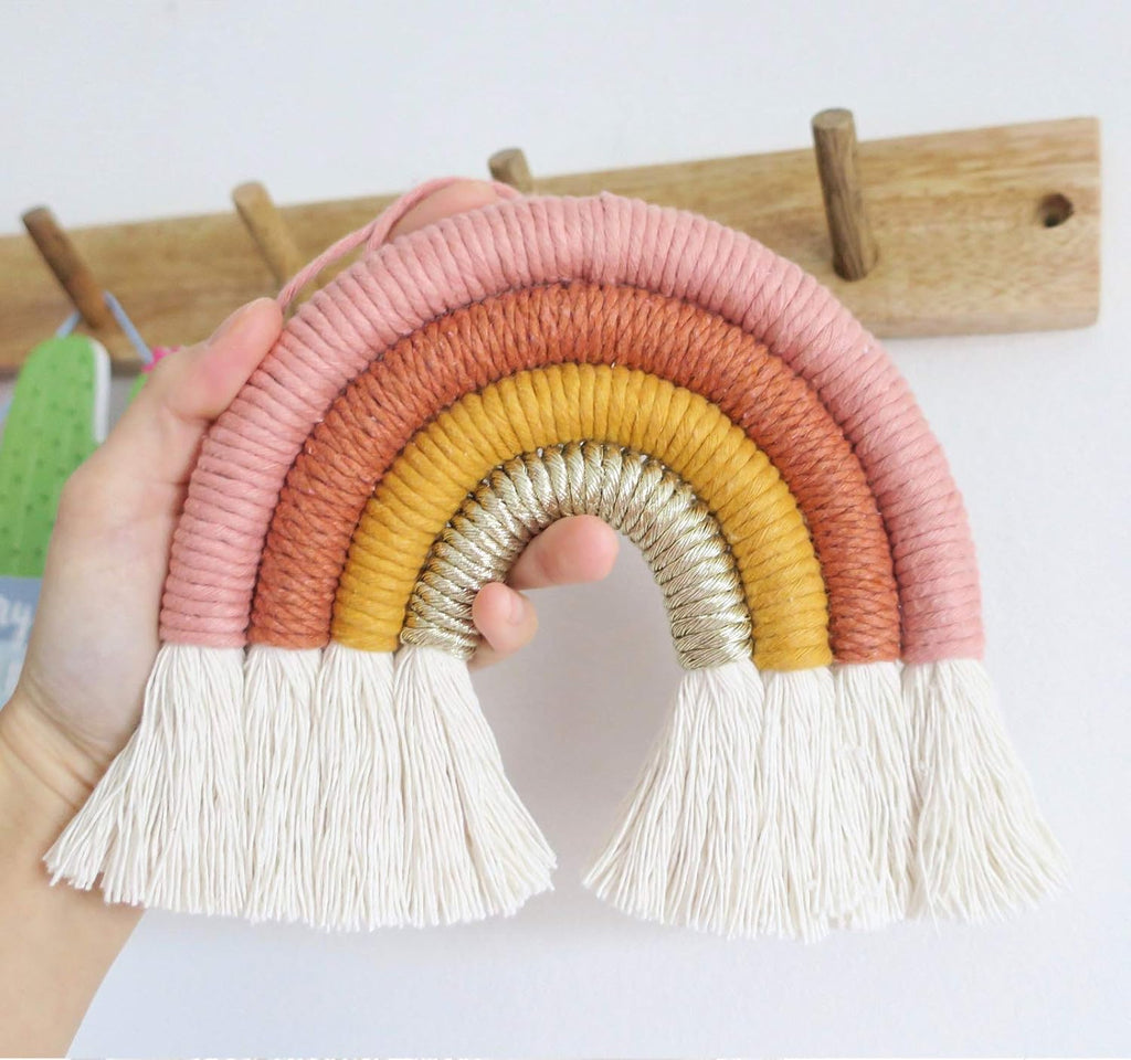 Rainbow Wall Decor - Handmade Macrame