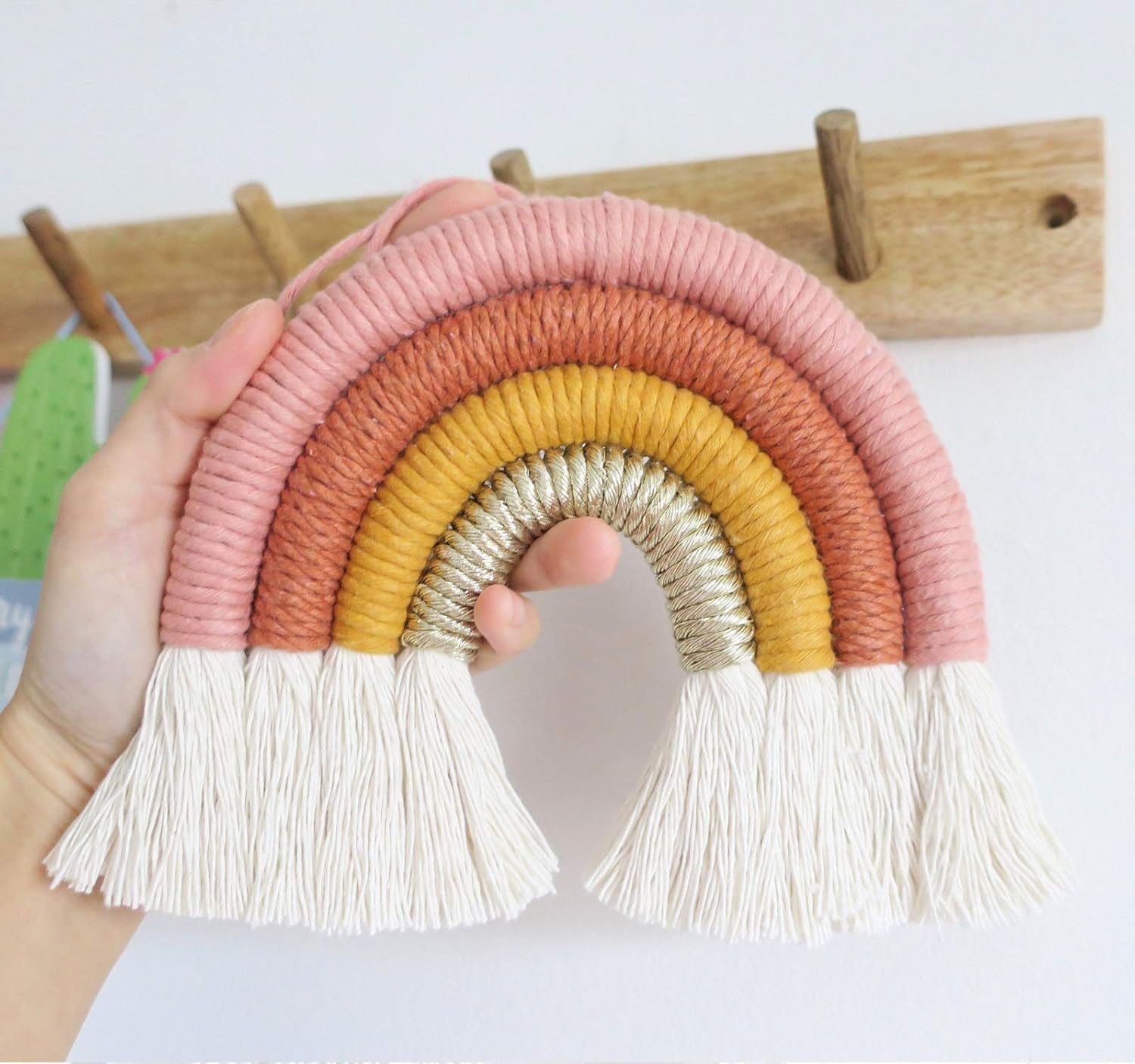 Rainbow Wall Decor - Handmade Macrame