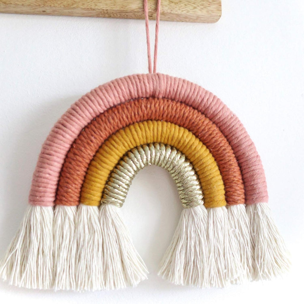 Rainbow Wall Decor - Handmade Macrame