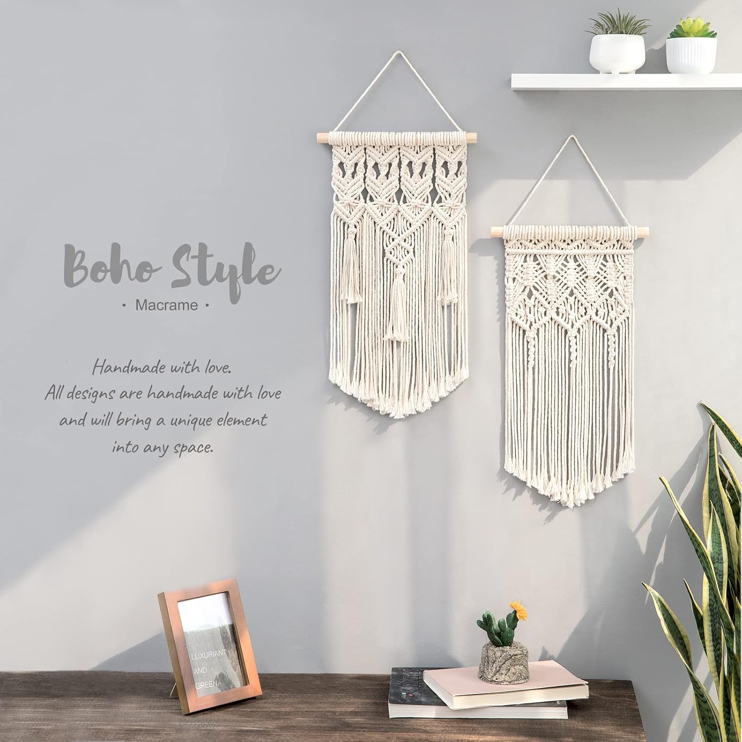 Macrame Tapestry - Set of Two